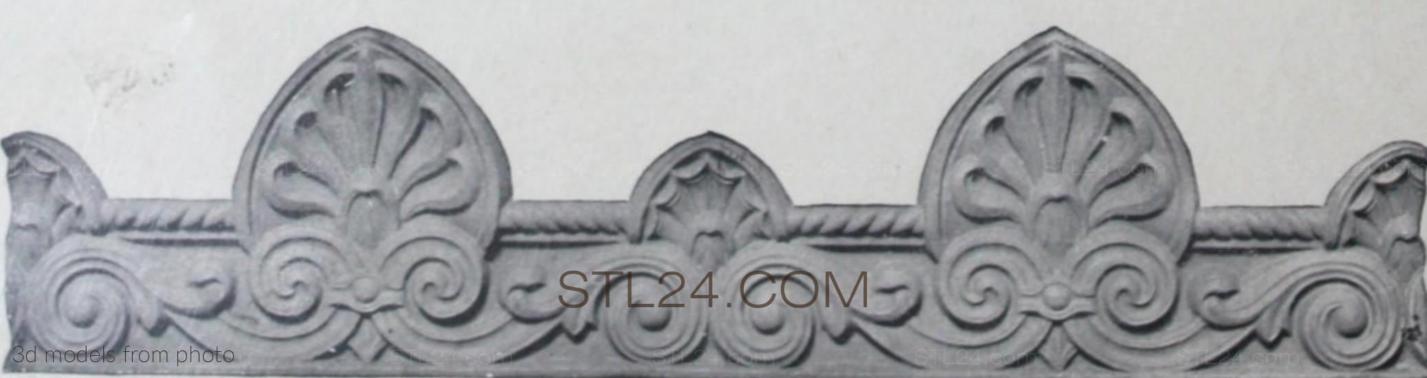 Фризы (FRIESE_1550 -  | 3D model 3DSMAX / OBJ / STL) 3D модель для ЧПУ станка